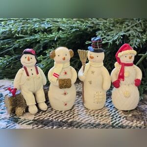 Hallmark Snowmen Set Nwot Vintage